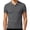Gray, variant on Wrtxtat Golf Shirt for Men Ribbed Knit Lapel Button Short Sleeve T Shirts Lightweight Casual Business Comfy Slim Fitted Pullover Tops Navy L