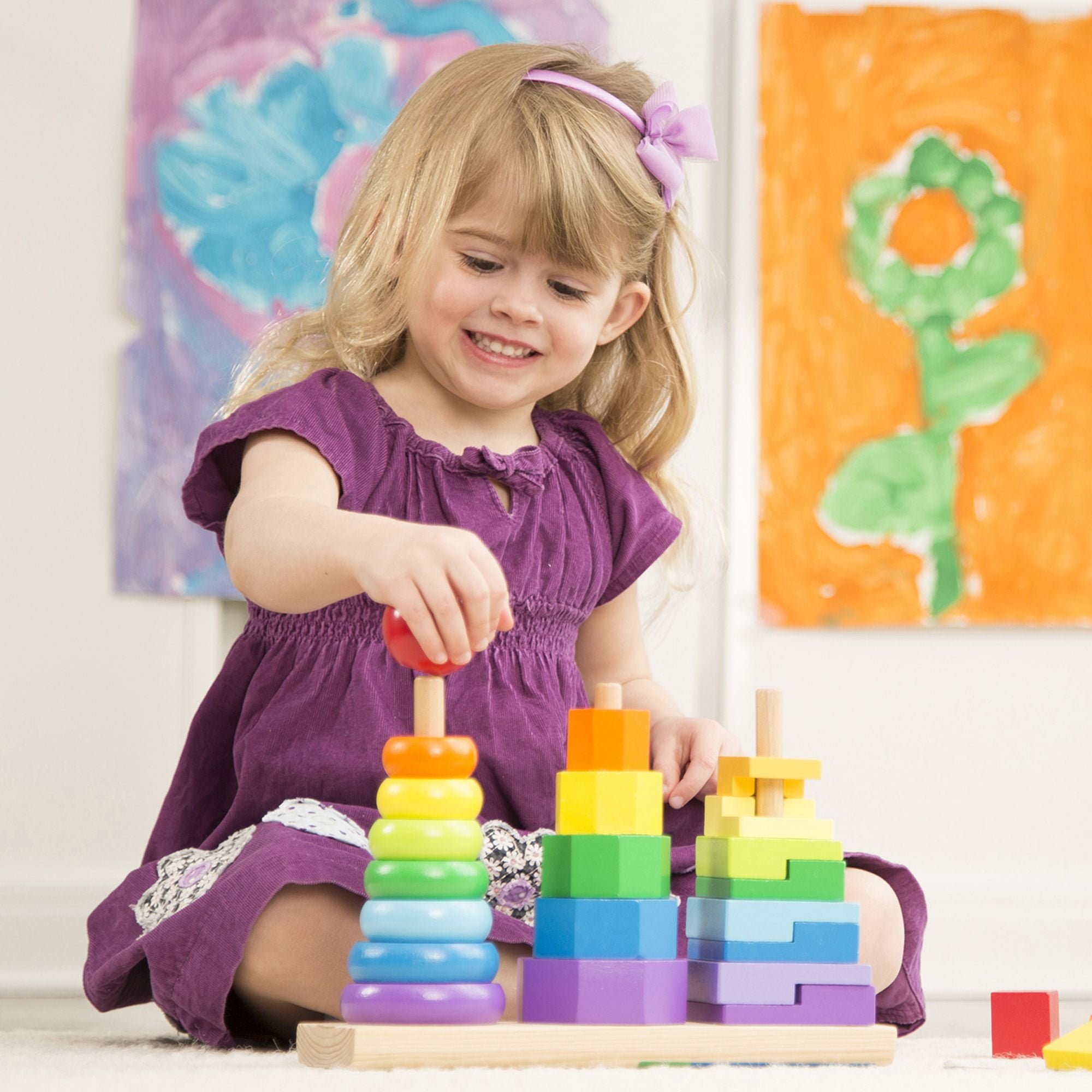 melissa & doug geometric stacker