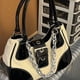 thumbnail image 5 of Bolso De Hombro Bolso de viaje con cadena de asa superior de charol suave Lona ajustable para fiesta, 5 of 6