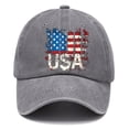 thumbnail image 2 of ZVNAΖH Unisex Baseball Caps for Adults 4th of July Baseball Cap Patriotic American Flag Baseball Hats, 2 of 3