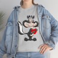 thumbnail image 6 of Funny Valentines Skunk with Heart Cotton Tee; Happy Valentines Day Present, 6 of 7