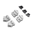 thumbnail image 1 of arctrm Durable Aluminum Leaf Spring Mount Hangers Shock Absorber Mounts Set Replacement Silver, 1 of 9