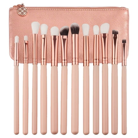 12Pcs Brushes Set Makeup Cosmetic Powder Foundation Eyeshadow Lip Tool + Brush Carry