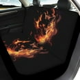 thumbnail image 3 of Jeiento Wolf Car Seat Covers Set of 4 High Back Front Back Seat Cover Breathable Carseat Protector Auto Front Rear Bench Seat Cushion Cover Car Accessory for Van SUV Abstract Fire Design, 3 of 7
