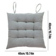 thumbnail image 2 of Fmbmuo Seat Cushion Ties Fade Resistant Square 15x15 Inch Seat Cushions, 60%Cotton40%Linen Minimalist 1Pcs (Gray), 2 of 2