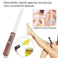 thumbnail image 3 of Waxing Spatula, Metal Wax Mixing Knife Applicator Wood Handle Hair Removal Tool, 3 of 8