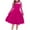 Hot Pink, variant on Girls Dresses Contrast Mesh Puff Long Sleeve Mock Neck Formal Party A Line Short Tulle Dress Light Blue, 5-6 Years