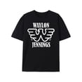 thumbnail image 2 of CTR80S-BK Waylon Jennings 3 24464 - Camiseta gráfica de manga corta para hombre, color negro, para adultos, hombres, mujeres, adolescentes, jóvenes, 2 of 7