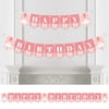 Big Dot of Happiness Tutu Cute Ballerina - Ballet Birthday Party Bunting Banner - Birthday Party Decorations - Happy Birthday