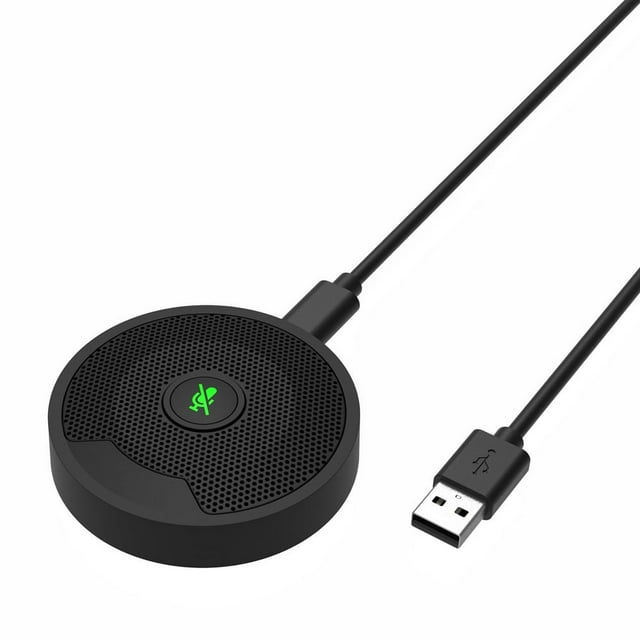CHOK UM10 USB Conference Microphone 360° Omnidirectional Condenser PC Microphones for Video Conference Gaming Chatting