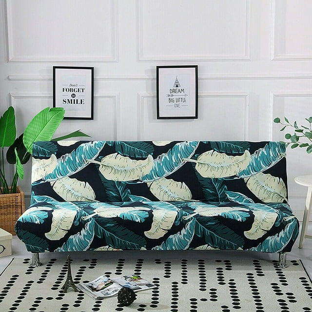 2024 Futon Slipcover Armless Sofa Cover Stretch Sofa Bed Slipcover Protector Elastic