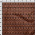 thumbnail image 3 of oneOone Organic Cotton Poplin Twill Fabric Ogee Ikat Print Sewing Fabric BTY 42 Inch Wide, 3 of 4