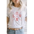 thumbnail image 2 of Love Valentines Day Graphic Tee T-Shirt, 2 of 8