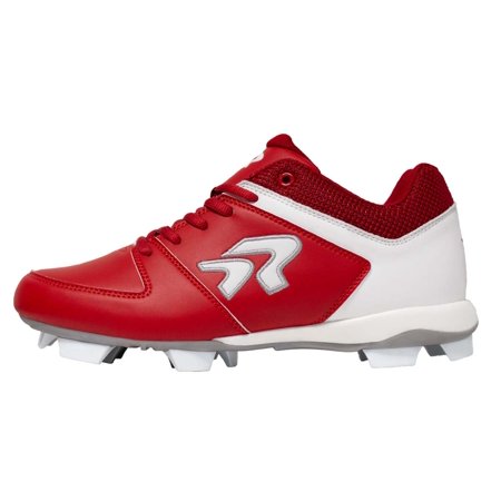 UPC: 0840238700354 | Ringor Flite Women s Softball Cleats Red | White Size 11