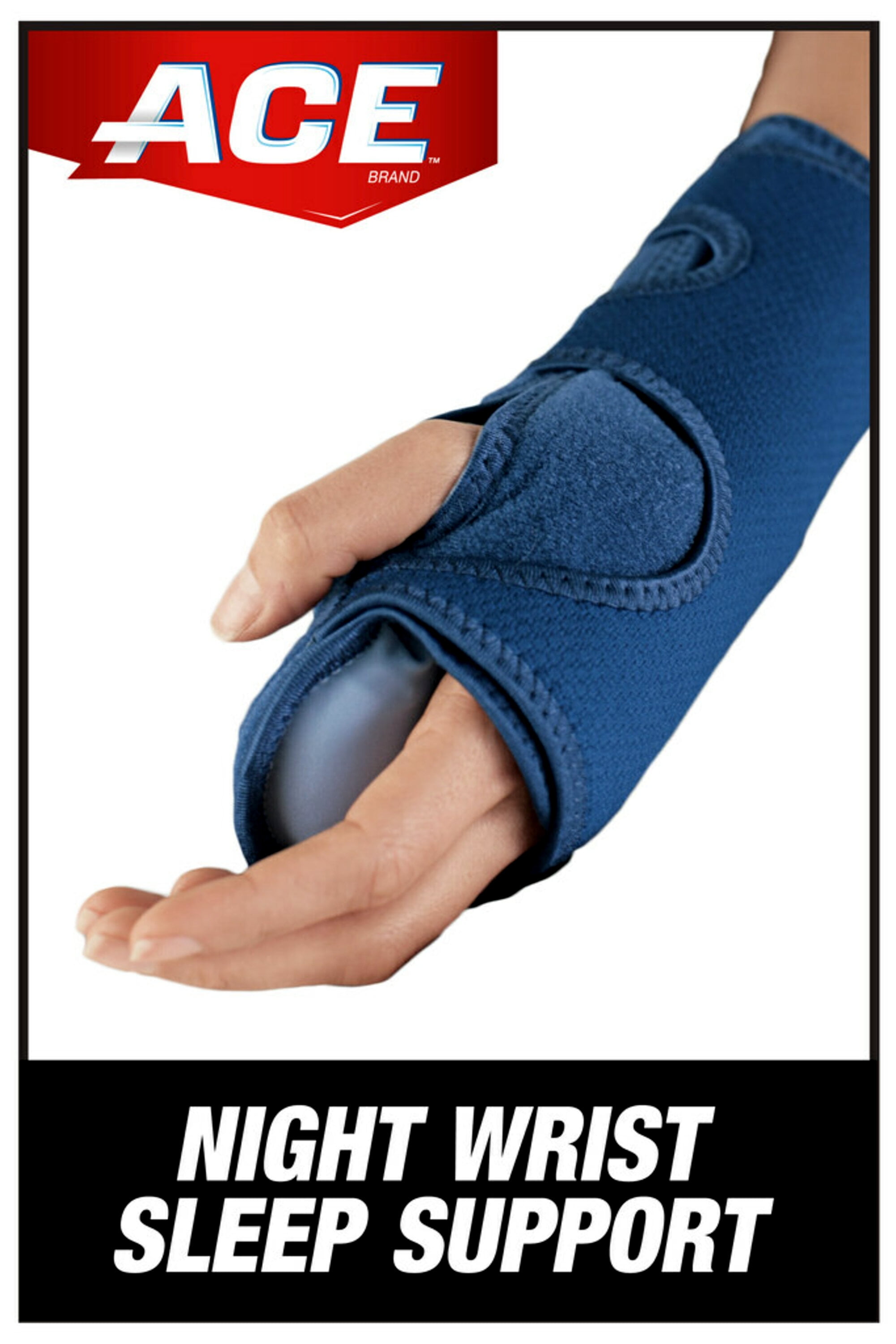 ACE Brand Night Wrist Sleep Support, Reversible, Adjustable Comfort