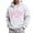 White, variant on WIZUTIZ Men's Letter Print Fleece Pullover Hoodie With Kangaroo Pocket Long Sleeve Streetwear Casual Fall Winter Sweatshirt