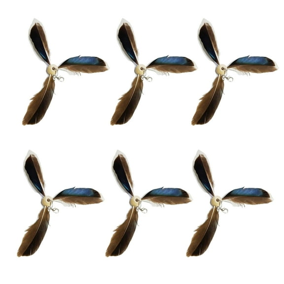 Interactive Cats Teaser Refill for Toy Wand Feathered Propeller Charm for Indoor Play Feathered Teaser Cats Toy Wand Stick