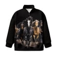 thumbnail image 4 of Uorisanigo Kids Sweatshirt Girls Half Zipper Sweatshirts Lightweight Western Horse Long Sleeve Pullover Tops for Vacation Shopping Exercise Wear, Oversized Athletic Shirts Tops, 4 of 7
