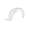 Genuine OE Toyota Fender Liner - 53876-52250