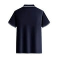 thumbnail image 3 of CaiJunJia George Polo Shirt,Men's Golf Polo Shirts Short Sleeve Collar Tennis Shirt Color Block Pique Work T-Shirt, 3 of 3