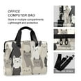 thumbnail image 4 of FORMRS 16" Laptop Sleeve Bag Carrying Case with Handle Travel Shoulder Briefcase, Beige Cute Cats, 4 of 8