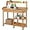 Natural Wood, variant on HLL Potting Bench Outdoor Garden Work Bench Station Planting Solid Wood Construction for Horticulture w/Sink Drawer Rack Shelves Natural Wood