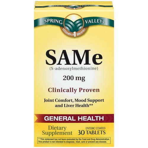 Spring Valley Same 200 mg Tablets Dietary Supplement 30 ct