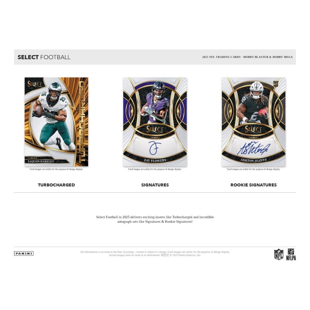 2025 Panini Select Football Blaster Box - Case of 20 Boxes