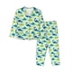 thumbnail image 1 of Fotbe Cute Dinosaur Blue Green Conjunto de Pijama de Manga Larga para Mujer con Estampado, Ropa de Dormir de 2 Piezas, Conjunto de Casa Suave y Cómodo con Bolsillos-Large, 1 of 7