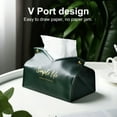 thumbnail image 4 of Joernso Large Capacity Faux Leather Strong Buckle Tissue Box Fine Texture Beautiful Tissue Holder Bag for Living Room, 4 of 8