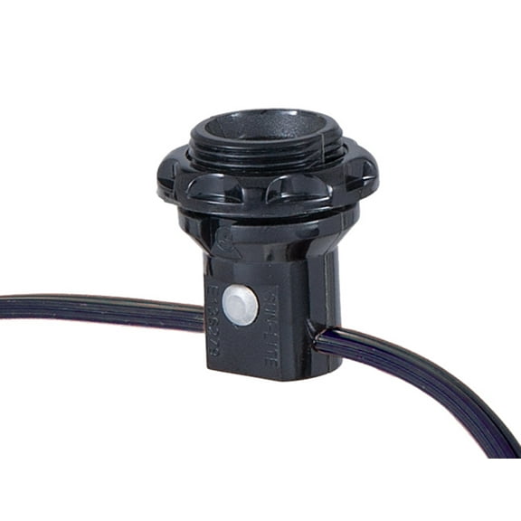 B&P Lamp® 4-light, E12 candelabra socket harness set, each with phenolic ring and 18/2 wire leads