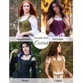 thumbnail image 6 of Women's Renaissance Corset Top, Vintage Lace Up Overbust Bustier Bodice, 6 of 10