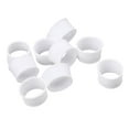 thumbnail image 1 of 10 Pieces Stretchy Tennis Racket Handle Rubber Tennis Racquet Band - White, 1 of 9