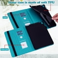 thumbnail image 3 of Dteck Case for iPad Mini 5/4/3/2/1 - Slim Fit Premium PU Leather Multiple Viewing Folio Kickstand Wallet Cover with Auto Wake/Sleep Smart for Apple iPad Mini 2/Mini 3/Mini 4/Mini 5, Blue, 3 of 9