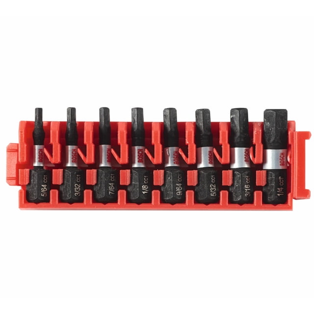Brocas de inserción hexagonales Impact de 1 pulgada y 8 piezas con clip para Bosch ITDHV108C