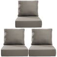 thumbnail image 3 of Opohoro Outdoor Deep Seat Cushion Set, 24"x24"x6", Water Resistant & UV Resistant Comfortable Furniture Cushions for Patio Chair, Sofa, Loveseat, 3 of 12