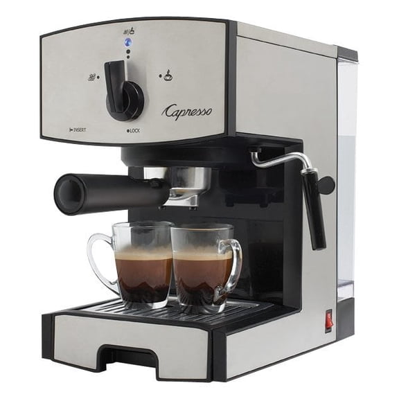 EC50 Espresso Machine with 15 bars of pressure and Milk Frother - Stainless Steel