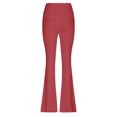 thumbnail image 4 of ZOIGHDA Womens Flare Yoga Pants High Waisted Bootcut Leggings Belly Control Soft Leggings for Workout Gym Casual(Red,X-Large), 4 of 5