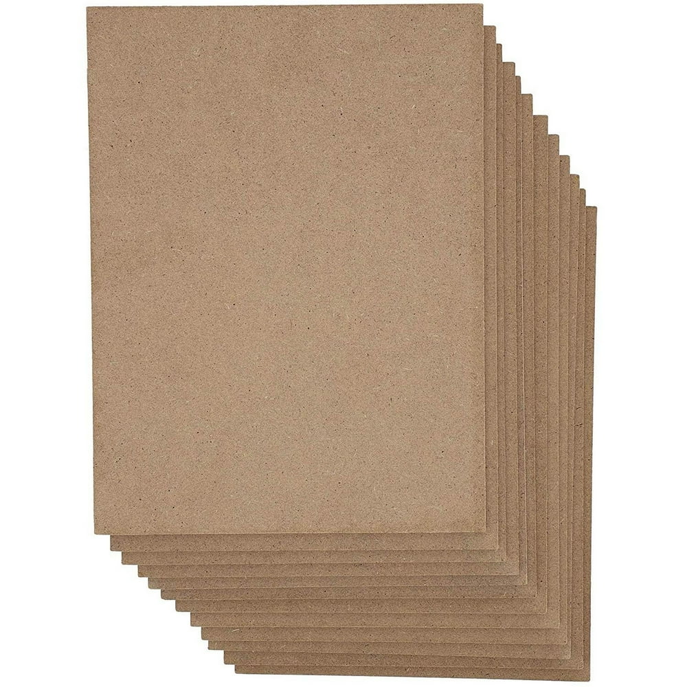 Blank Wooden Chipboard Sheets for Crafts and Signs (9x12 Inches, 12