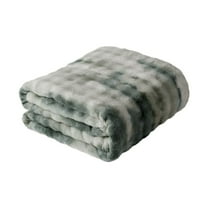 ZZYuan New Arrivals Clearance Faux Throw Blanket for Couch Fuzzy Soft Plush Thick Bubble Blanket for Sofa Bedroom Living Room