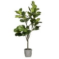 thumbnail image 1 of Artificial Fig Tree 68" Large Fake Plant with EcoPlanter, 1 of 3