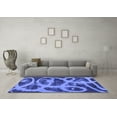 thumbnail image 3 of Ahgly Company Indoor Square Persian Blue Bohemian Area Rugs, 5' Square, 3 of 4