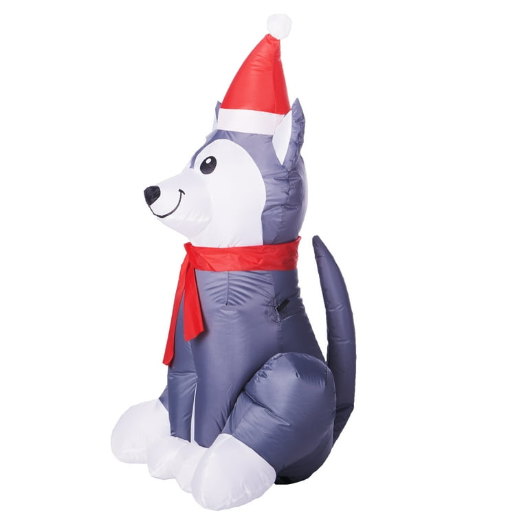 Inflatable Christmas Husky