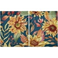 thumbnail image 2 of Sunflower Kitchen Curtains 2 Panels UV Protected Tier Curtains, Half Window Curtains Kitchen Tiers for Guest Room Bathroom Sink Laundry Room Basement,36 x 27 Inch, 2 of 7