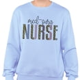 thumbnail image 2 of Med-Surg Nurse Leopard Print Sweatshirt Unisex X-Large Light Blue, 2 of 5