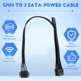 thumbnail image 4 of 5Pin to 3 Port Peripheral Power Supply Cable for Modular PSU mj3257, 4 of 5