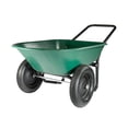 thumbnail image 1 of Marathon Yard Rover 2 Tire Wheelbarrow Utility Cart for Garden, Green, 1 of 7
