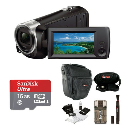 Sony HDR-CX440/B Full HD Video Handycam Camcorder w/ Sony 16GB SD Card