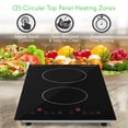 thumbnail image 4 of NutriChef PKSTIND52 - Dual Induction Cooktop - Double Countertop Burner with Digital Display, Adjustable Temp Settings, 4 of 7