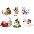 thumbnail image 1 of Bucilla Kit d'Ornements en Feutre Appliqué Ensemble de 6-Frisky Kitties, 1 of 1